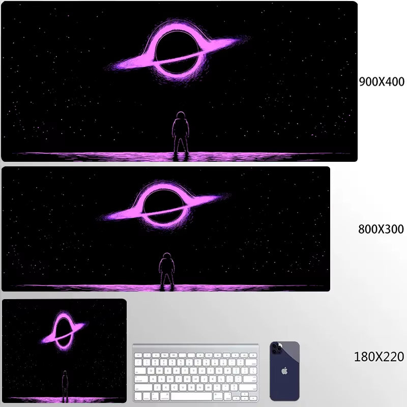 Universe Mouse Pad Gaming Astronaut Mousepad Keyboard Mats Space Desk Pads XXL 80X30Cm Deskmat for Computer Mousepads Big Carpet