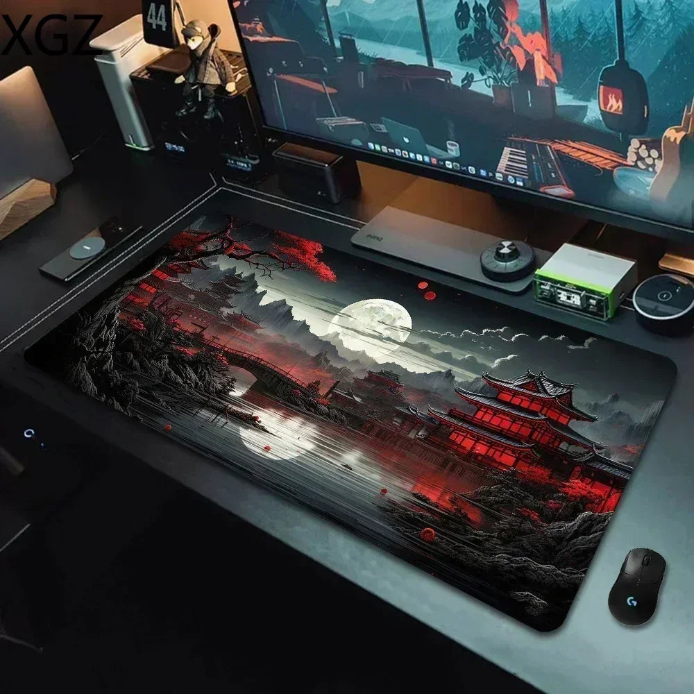 XXL Stars Sky Moon Mouse Pad Large Computer Office Gamer Table Mats Rubber Anti-Slip Gaming Keyboard Mousepads Long Desk