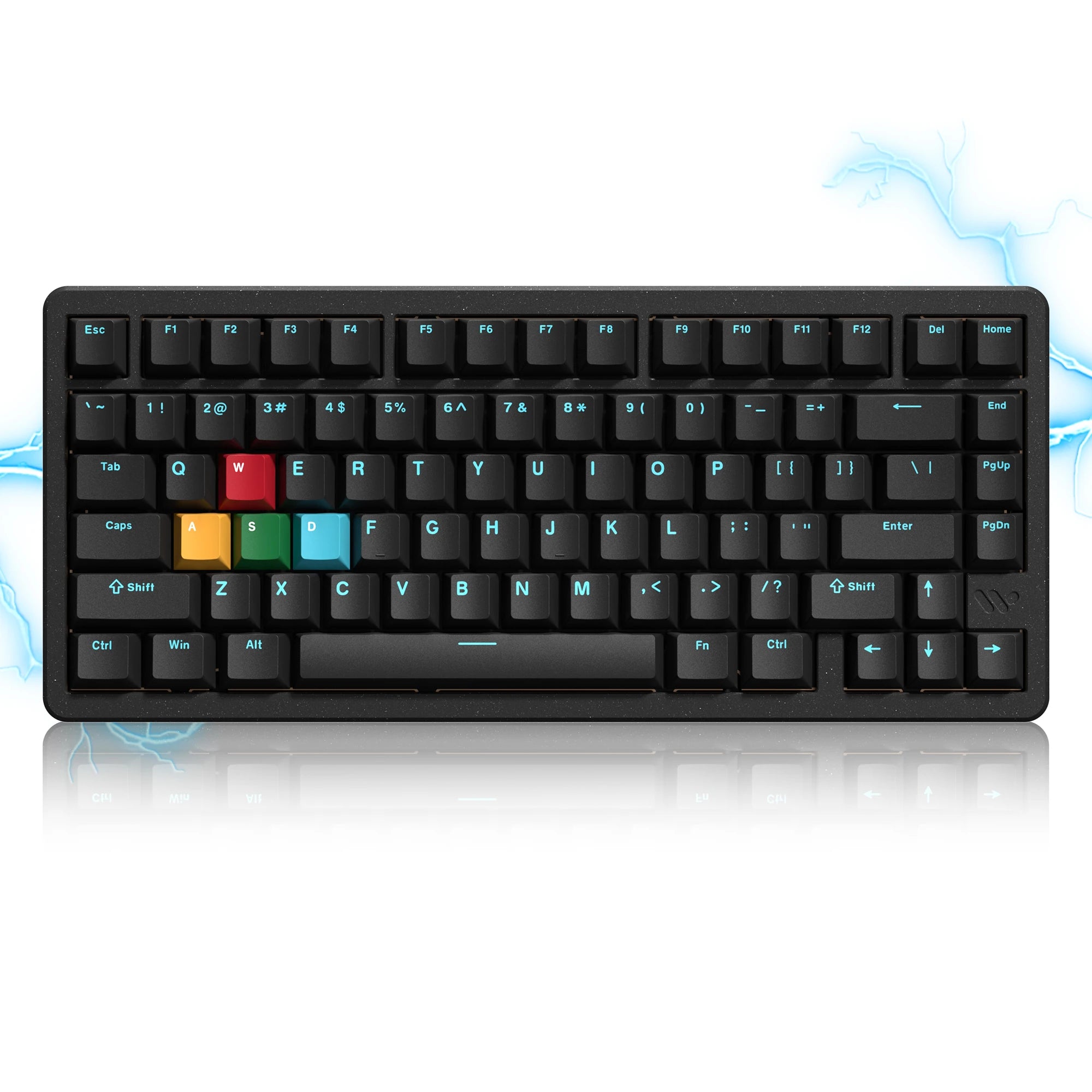 White SK75 TMR/HE Hall Effect Keyboard 75% Wireless Mechanical Keyboard Rapid Trigger Magnetic Switch with Strap Hot Swap