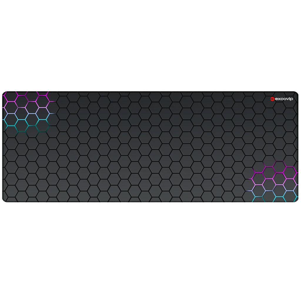 Gaming Mouse Pad Large with Stitched Edge Non-Slip Rubber Base Extended Desk Mat Keyboard Mousepad for Office Home Computer