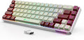 Wireless Gaming Keyboard Rechargeable Backlit Gaming Keyboard 68 Keys English/Spanish Layout 2.4G Keyboard for PC