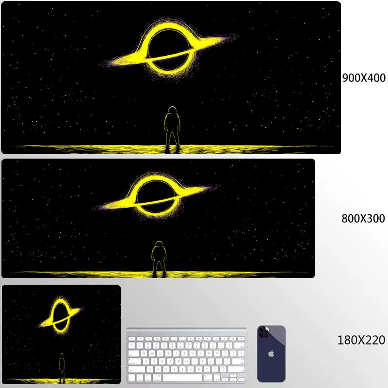Universe Mouse Pad Gaming Astronaut Mousepad Keyboard Mats Space Desk Pads XXL 80X30Cm Deskmat for Computer Mousepads Big Carpet