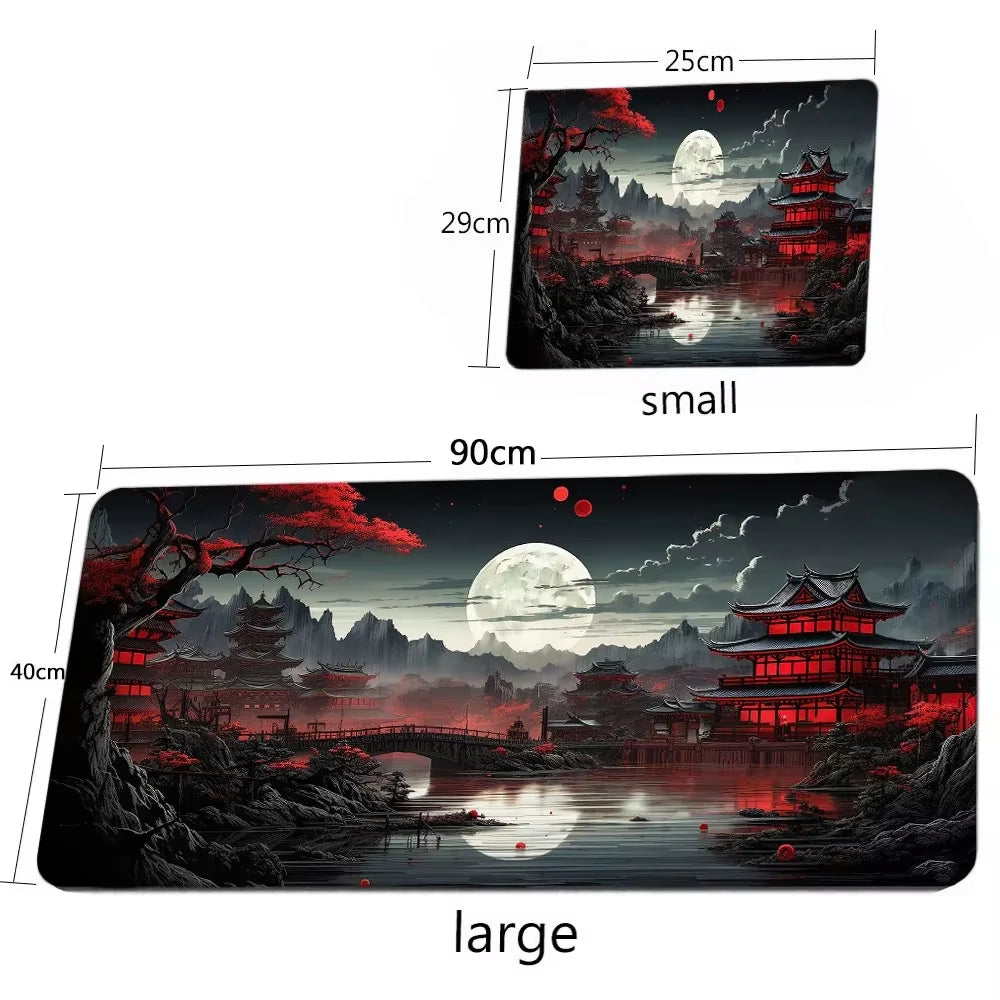 XXL Stars Sky Moon Mouse Pad Large Computer Office Gamer Table Mats Rubber Anti-Slip Gaming Keyboard Mousepads Long Desk