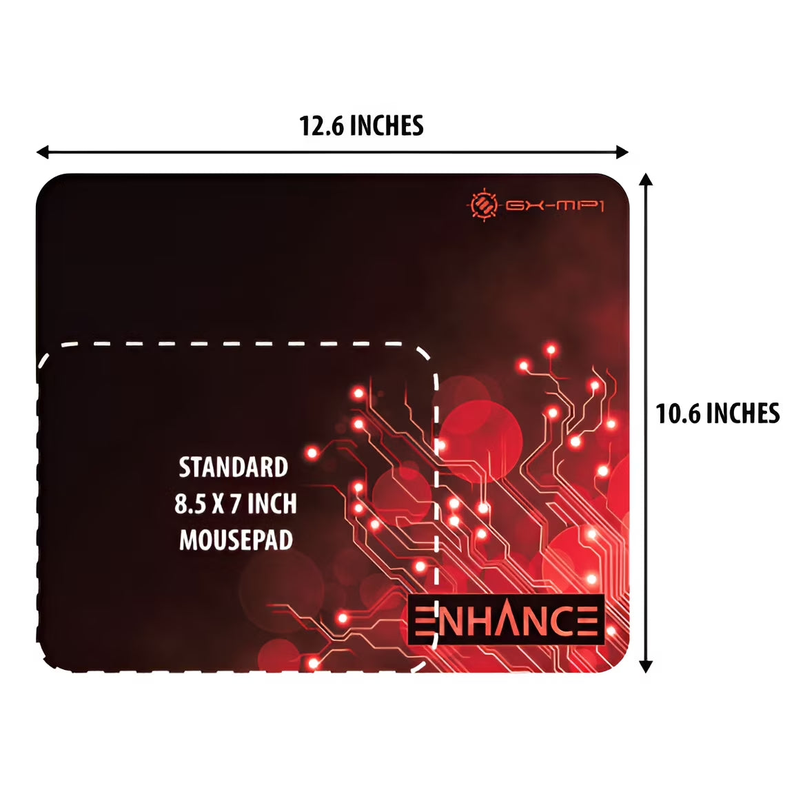 Pro Red Gaming Mouse Pad Extended - Precision Tracking Surface , Non-Slip Base , Anti-Fray Stitching for World of Warcraft: Legion , Battlefield 1 , Dota 2 , League of Legends and More