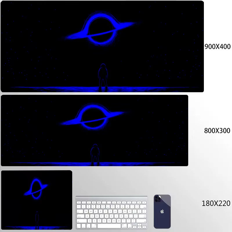 Universe Mouse Pad Gaming Astronaut Mousepad Keyboard Mats Space Desk Pads XXL 80X30Cm Deskmat for Computer Mousepads Big Carpet