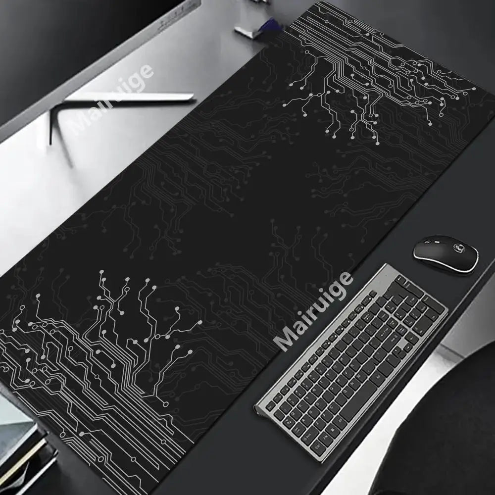 Electrical Circuits Mouse Pad Large Computer Accessories Office Game Table Mats XL Anti-Slip Gaming Keyboard Mousepads Desk Pads