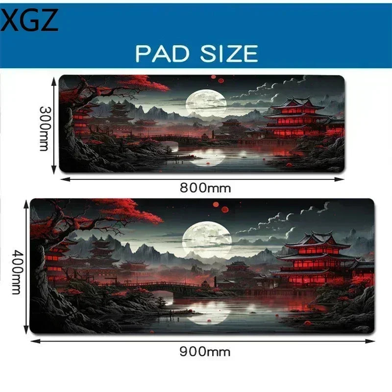 XXL Stars Sky Moon Mouse Pad Large Computer Office Gamer Table Mats Rubber Anti-Slip Gaming Keyboard Mousepads Long Desk