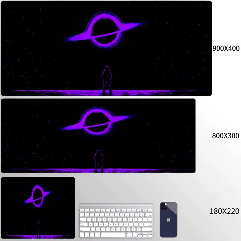 Universe Mouse Pad Gaming Astronaut Mousepad Keyboard Mats Space Desk Pads XXL 80X30Cm Deskmat for Computer Mousepads Big Carpet